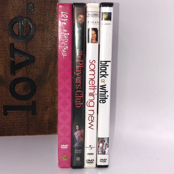 Lot of (4) DVD Video Movies B/W, Love & Basketball, Something New, Players Club - Picture 2 of 16